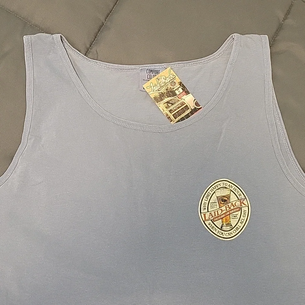 Comfort Colors Laid-back Chill Happy Hour Grill Brew 1969 Cotton Tank Top